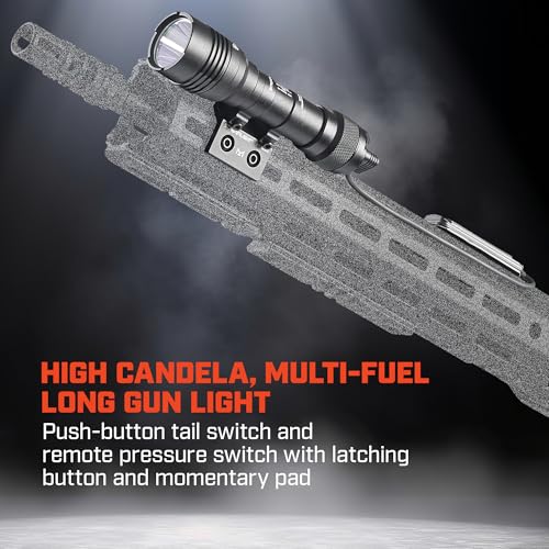 High-Output 1000-Lumen Rifle Light with Remote Switch & Mount