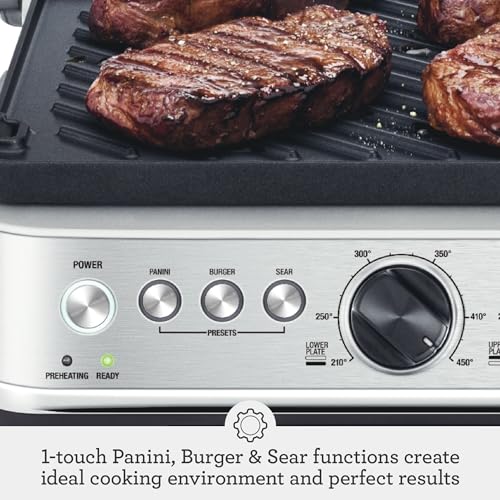 Breville Sear and Press Grill Brushed Stainless Steel 700BSS