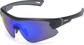 Maivnz Youth Baseball Sunglasses - Kids Sports Glasses for Ages 6-12 | Helmet Compatible for Softball & Cycling