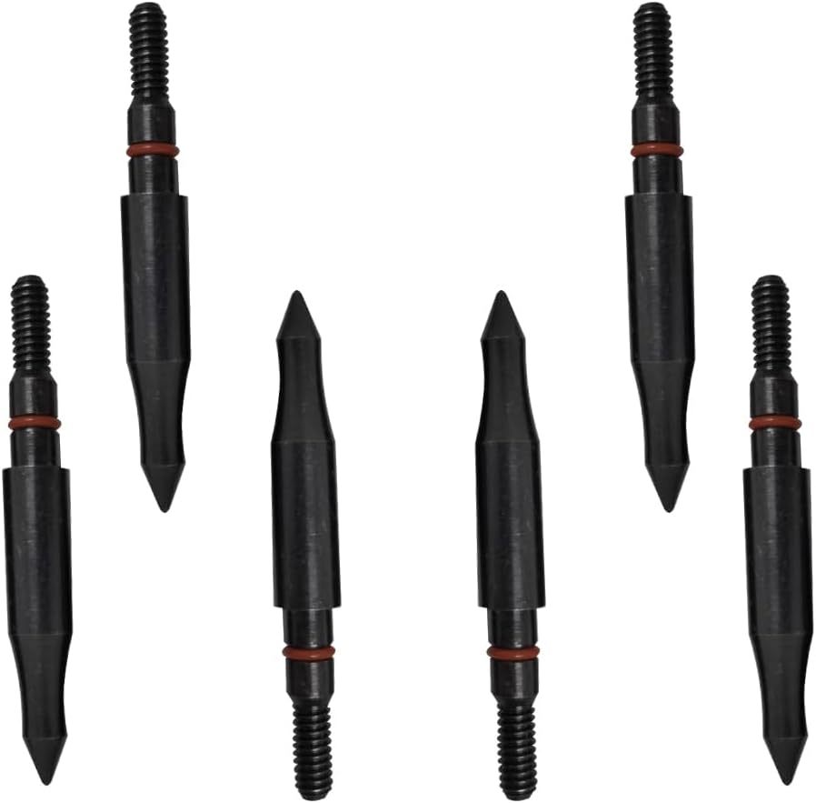 Skiennix Archery Field Points - Durable Steel Tips for Target Practice | 12-Pack (100/125/150/200 Grains)