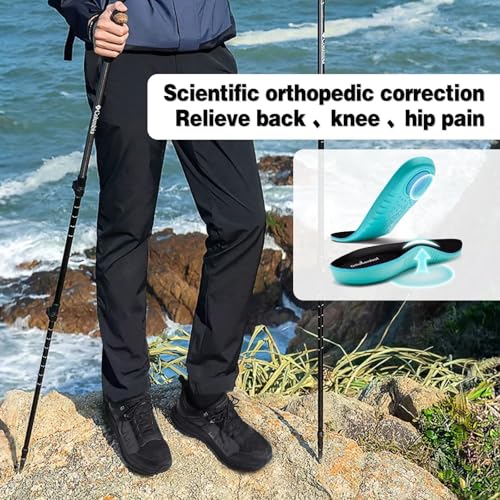 Men's Orthopedic Running Shoes Black 11 W - Arch Support & Pain Relief