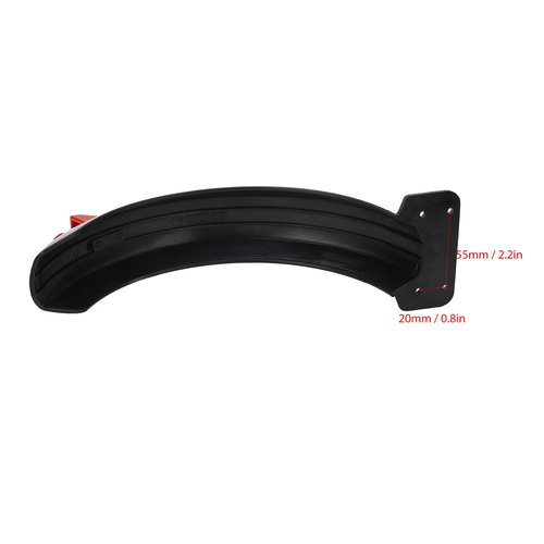 Akozon Scooter Rear, Scooter Rear Mud Guard with Hook Reflective Strip Plastic Scooter Accessory for GOTRAX GXL V2 Rainy Day Scooter Accessories