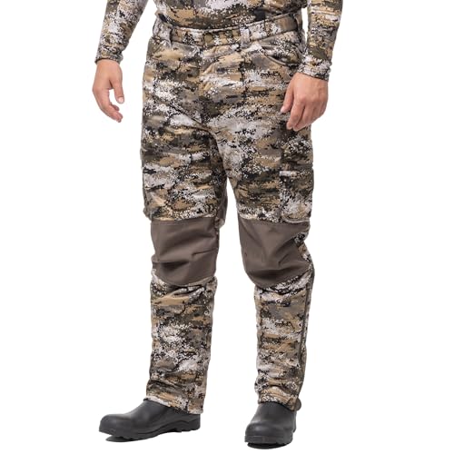 Huntworth Ketchikan Men's Heavyweight Windproof Soft Shell Hunting Pants - Medium, Disruption Camo