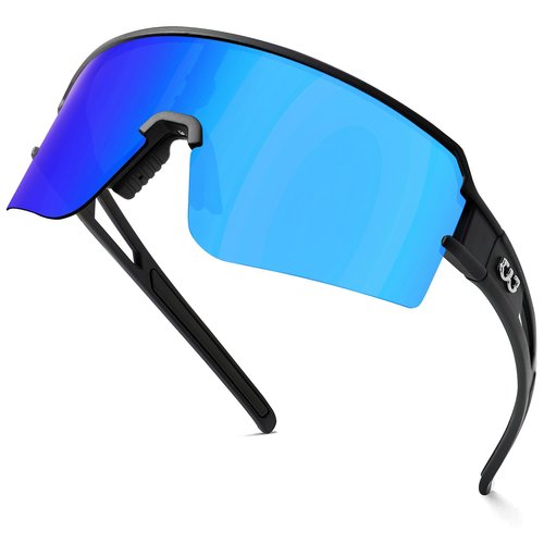 AVV Polarized Sports Sunglasses for Men Women - UV400 Protection Cycling Glasses with Lightweight TR90 Frame, Ideal for Running Baseball Fishing Driving