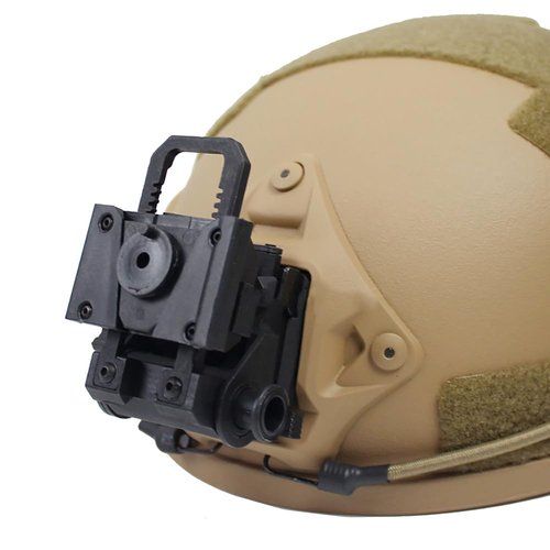 APLUSGEAR L4G24 NVG Plastic Foldable Helmet Night Vision Bracket for PVS15 PVS18 GPNVG-18 (Black)
