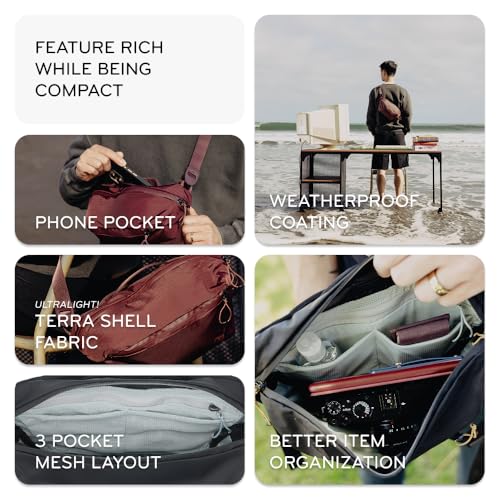 Peak Design Outdoor Sling Bag 4L Black — Adjustable Crossbody Camera & Essentials Carrier