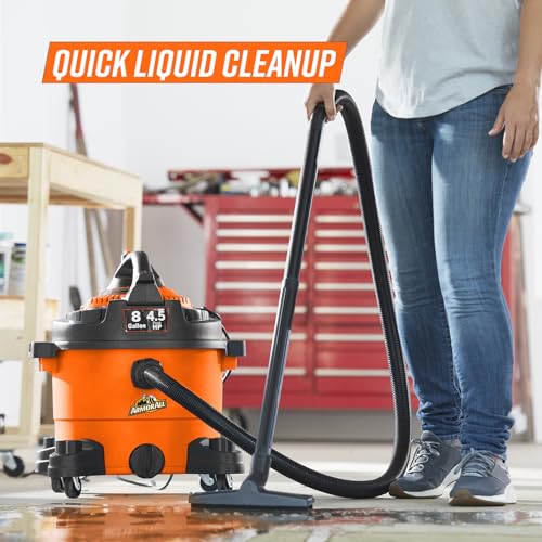 Armor All 8-Gallon Wet Dry Vac with Detachable Blower - 4.5 Peak HP