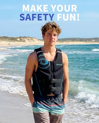Owntop Neoprene Adult Swim Jacket Blue X-Large Breathable Mesh Lining
