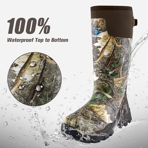 Men's Waterproof Hunting Boots with Steel Shank & 5mm Neoprene - Reed Grass Variation