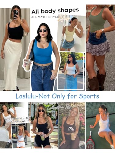 Women's Long Line Sport Bra Crop Top - Espresso Small - Padded Yoga Gym Workout