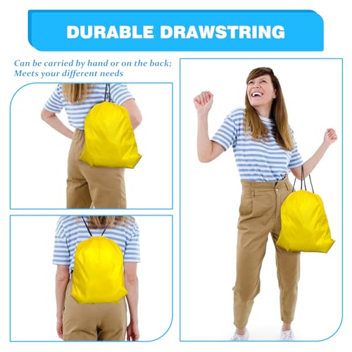 120 Pack Multicolor Drawstring Bags Bulk for Gym Sports Travel - New 12 Colors