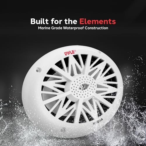 Marine Waterproof 6x9 Inch 2-Way Outdoor Speakers - Stereo Sound System, 260W