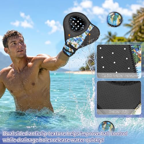 Water Baseball Glove & 2 Skip Balls Water Games Set for Pool Beach Summer Fun