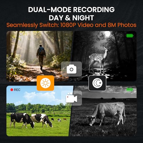 Night Vision Monocular 8X Digital Infrared Scope with 32GB SD Card for Camping Surveillance