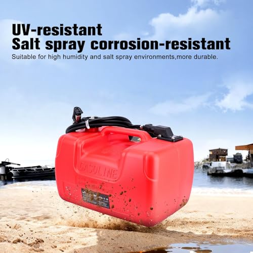 12L Portable Boat Fuel Tank 3 Gallon Marine Outboard Gas Tank