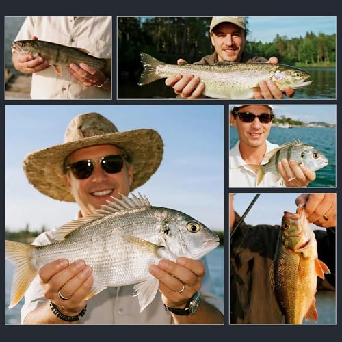 Natufish Underspin Jig Heads 6Pcs Brass Blade Flash for Bass Saltwater - 1/8 oz / 3.5g