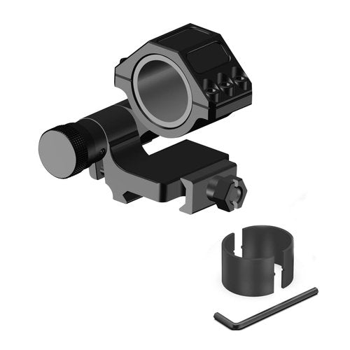 Gotical Flip-to-Side Scope Ring 30 MM Low, 30mm Ring with 1" Inserts, Adapts to Any Weaver/Picatinny Rail, Perfect for Magnifiers, Its Positive Lock System Holds it in Place Absolute Co-Witness