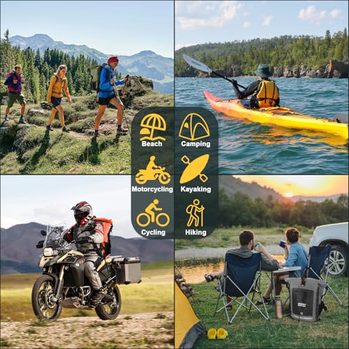 Green Waterproof Dry Bag Backpack 85L Heavy Duty Roll-Top Waterproof Sack for Kayaking Camping Travel