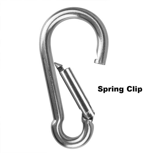 MOUNTAIN_ARK 4 Pack 5-1/2" Heavy Duty Carabiners, 304 Stainless Steel Spring Snap Hook, Load 660 lb