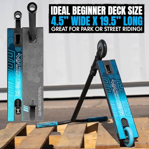 Madd Gear Pro Trick Stunt Scooter Blue for Kids Ages 8-12 - Lightweight & Durable MG3