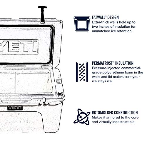 YETI Tundra 110 Hard Cooler White - Rugged, Bear-Resistant Portable Ice Chest