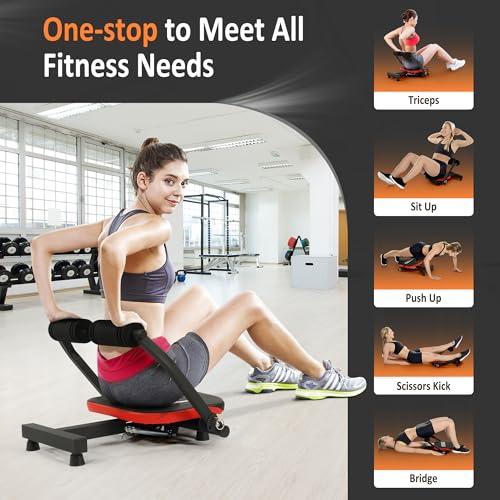 Fitvids Ab Crunch Total Body Workout with Resistance Bands, Instruction DVD and Exercise Guide Chart