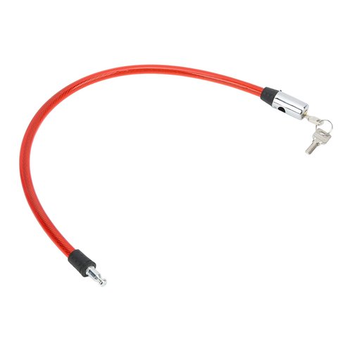 Bike Lock Cable with Key Steel Wire Portable Cable Lock Security Lock for Motorcycle Gate 3 Colors