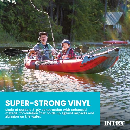 Inflatable Kayak Set for 2 Persons with Paddles & Pump - Excursion Pro K2