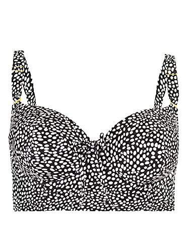 Plus-Size Supportive Underwire Bikini Top 36DDD - Fresh Water Pearl Variation