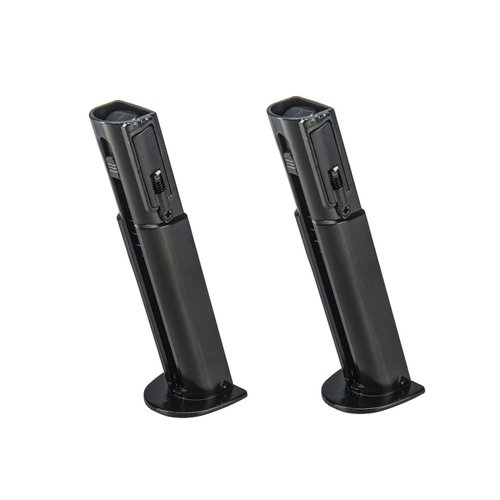 Lancer Tactical [Self Defense] 0.5 Caliber Non Blowback Air 7 Round Spare Magazine- Pepper Gun Magazine Scorpion (Black) x2