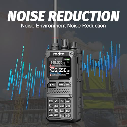 Long Range Walkie Talkie 8W Two-Way Radio with NOAA Weather Alert, Bluetooth Programmable