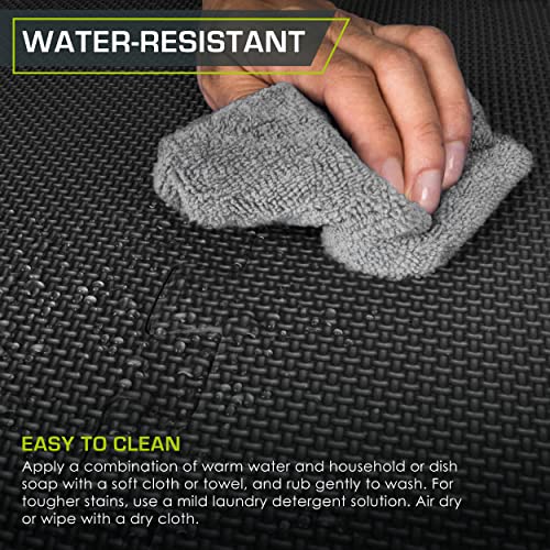 Black Interlocking Exercise Puzzle Mat ¾-Inch Thick - 24 Tiles, 96 SQ FT - Dense EVA Foam Flooring for Gym & Home Protection (Variation of THIS listing)