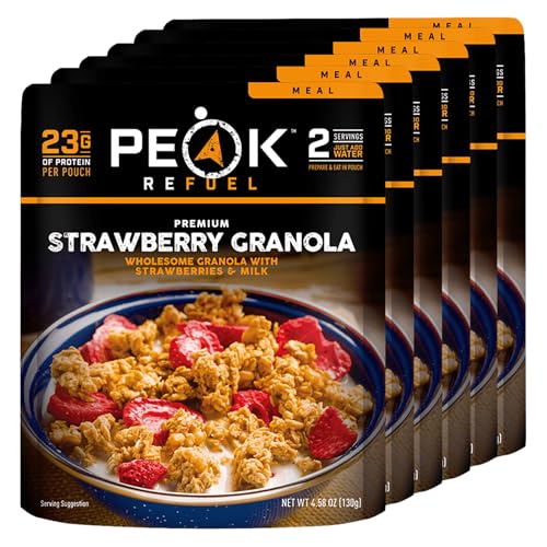 Peak Refuel Strawberry Granola Freeze-Dried Meals - 6 Pack, 23g Protein