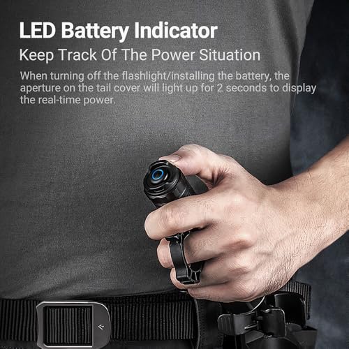 NEXTORCH TA30C MAX 3000lm Tactical Flashlight Black, Waterproof LED Torch