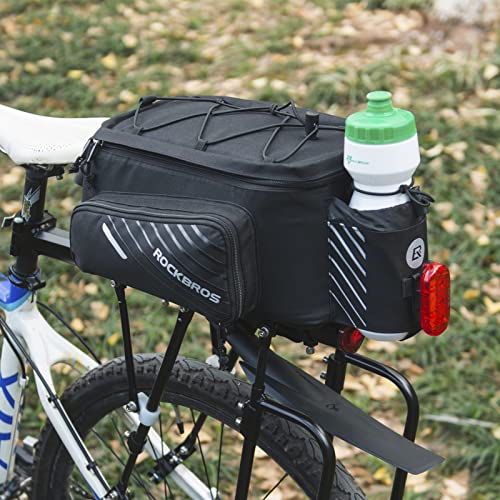 Bike Rear Rack Bag 15L with Rain Cover - Waterproof Pannier for Cycling - Variation 2