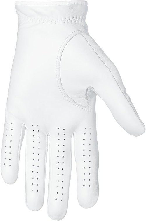 Flex Premium Cabretta Leather Golf Gloves by Wedge Guys - Stretchy Microfit Spandex Back for Comfort | Left Hand 3-Pack