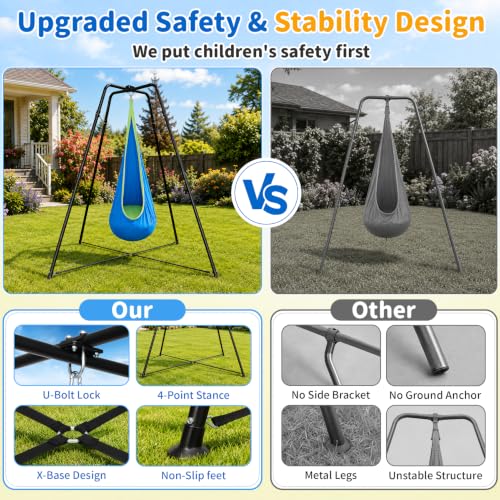 Heavy Duty Swing Stand - X-Shaped Sensor Swing Frame 350lbs Capacity