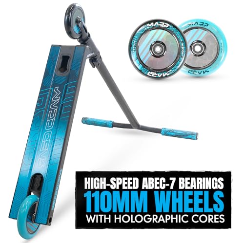 Madd Gear Pro Trick Stunt Scooter Blue for Kids Ages 8-12 - Lightweight & Durable MG3
