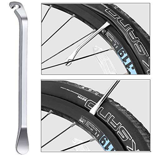 Bike Spoke Wrench Set - 7-Piece Portable Bicycle Wheel Repair Kit with Rubber Handles