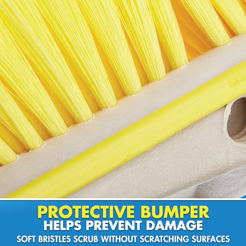 Soft Yellow Telescoping Deck Brush Kit - Marine & Outdoor Cleaning Tool