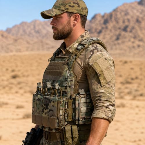 CrogaGear Camouflage Quick Release Tactical Outdoor Vest