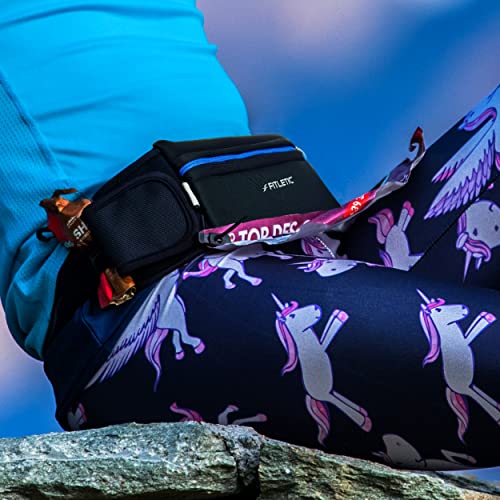 Black Fitletic Ultimate II Running Pouch with Gels, Waist Belt, Gel Loops & Pockets