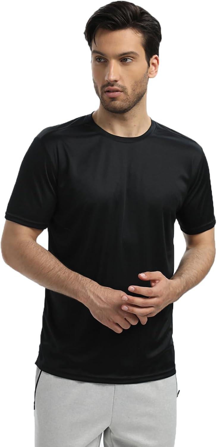 Skiennix Men's Quick Dry T-Shirts - Lightweight Short Sleeve Workout Tops | 5/6 Pack for Gym & Running