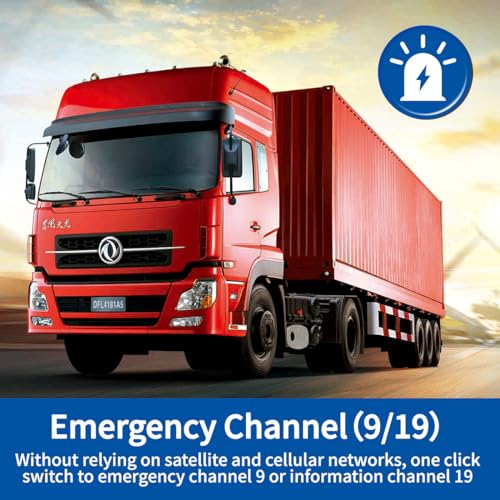 ABBREE CB Radio with Magnetic Mount Antenna - Long Range Emergency 40 Channel - Enhanced Configuration