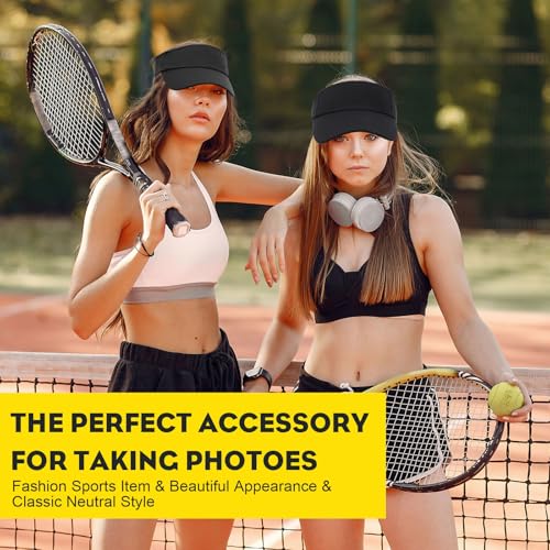 Sun Visor Caps 50 Pack Adjustable Sports UV Protection Hat for Men Women - Patio Shade