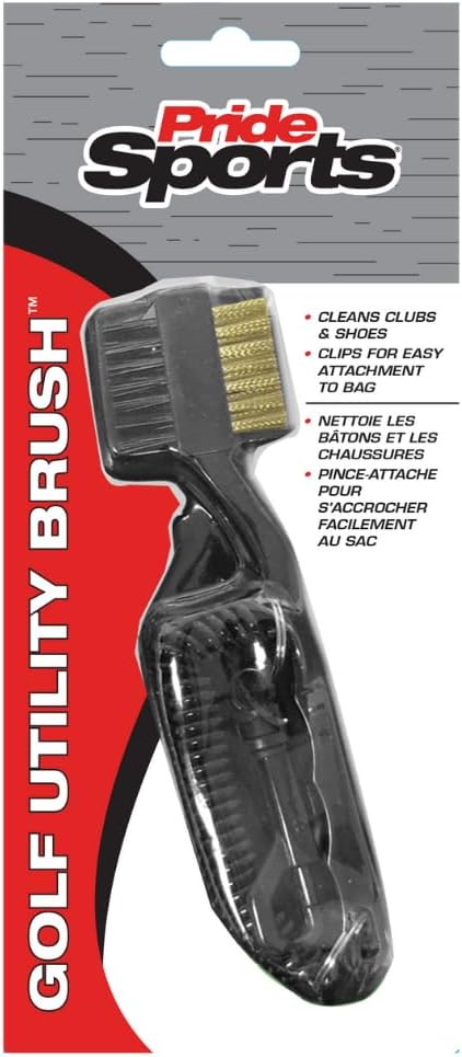 PrideSports Golf Club Cleaning Brush - Durable Design for Optimal Performance | Black