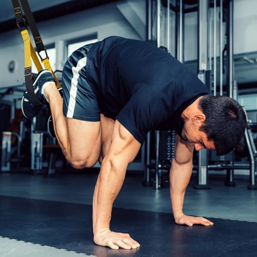 Home Resistance Training Kit with Exercise Straps Handles Door Anchor