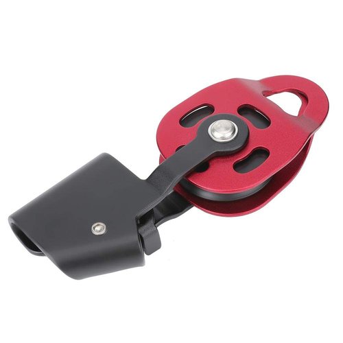 Alomejor Aluminium One Way Climbing Pulley Lifting Heavy Objects Lifting Tool Super Light Device Ascenders Lifter Drag Lifting Equipment
