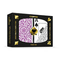 Copag 1546 Design 100% Plastic Poker Playing Cards - Purple & Grey Jumbo Index - 1 Set
