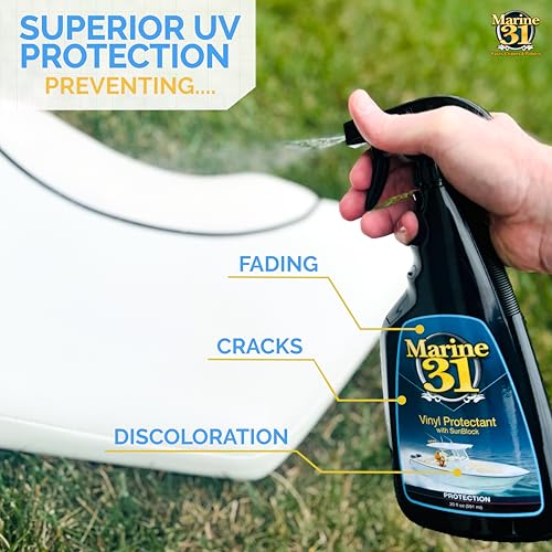 Marine Vinyl Protectant with Sunblock - UV & Fading Protection, 128 oz